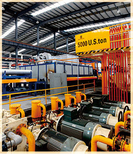 5,000 tonne extruding machine