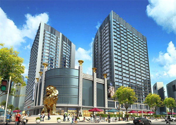 Commercial Renderings along the Street of Dalian Greenland Center Apartment