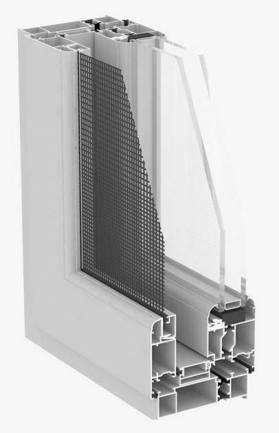 WGR110P insulated integrated casement window with screen