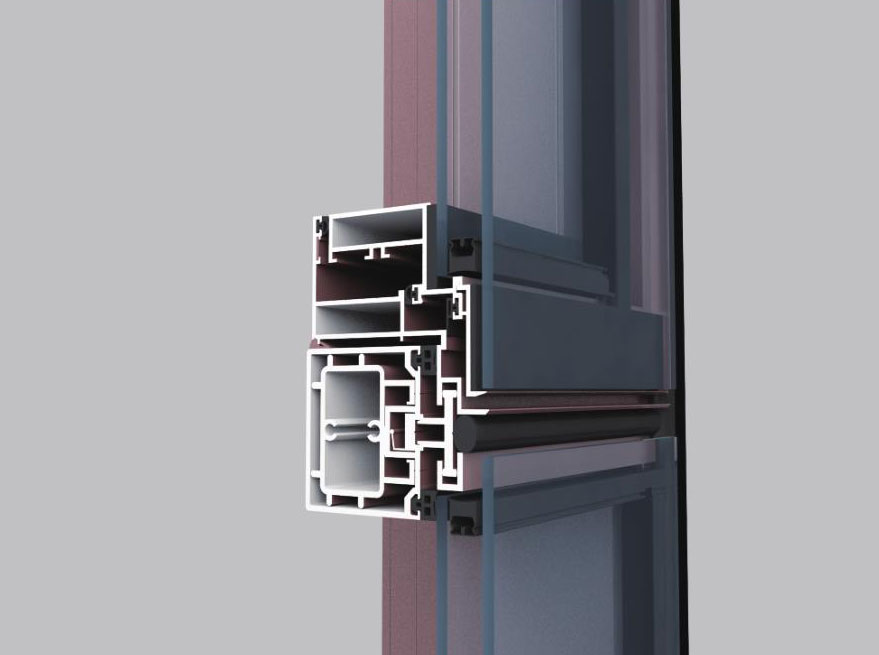 HC-JTL135 series hidden frame curtain wall