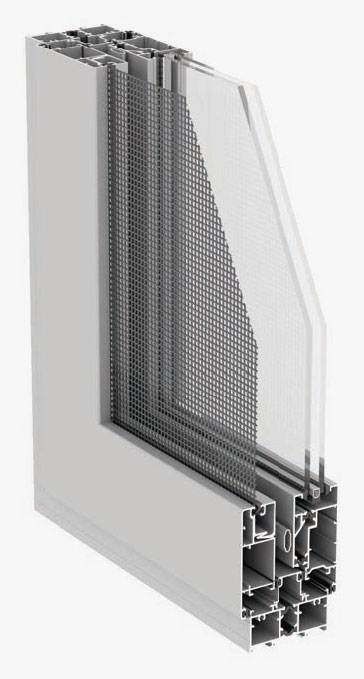 WGR768 insulated integrated casement window with screen