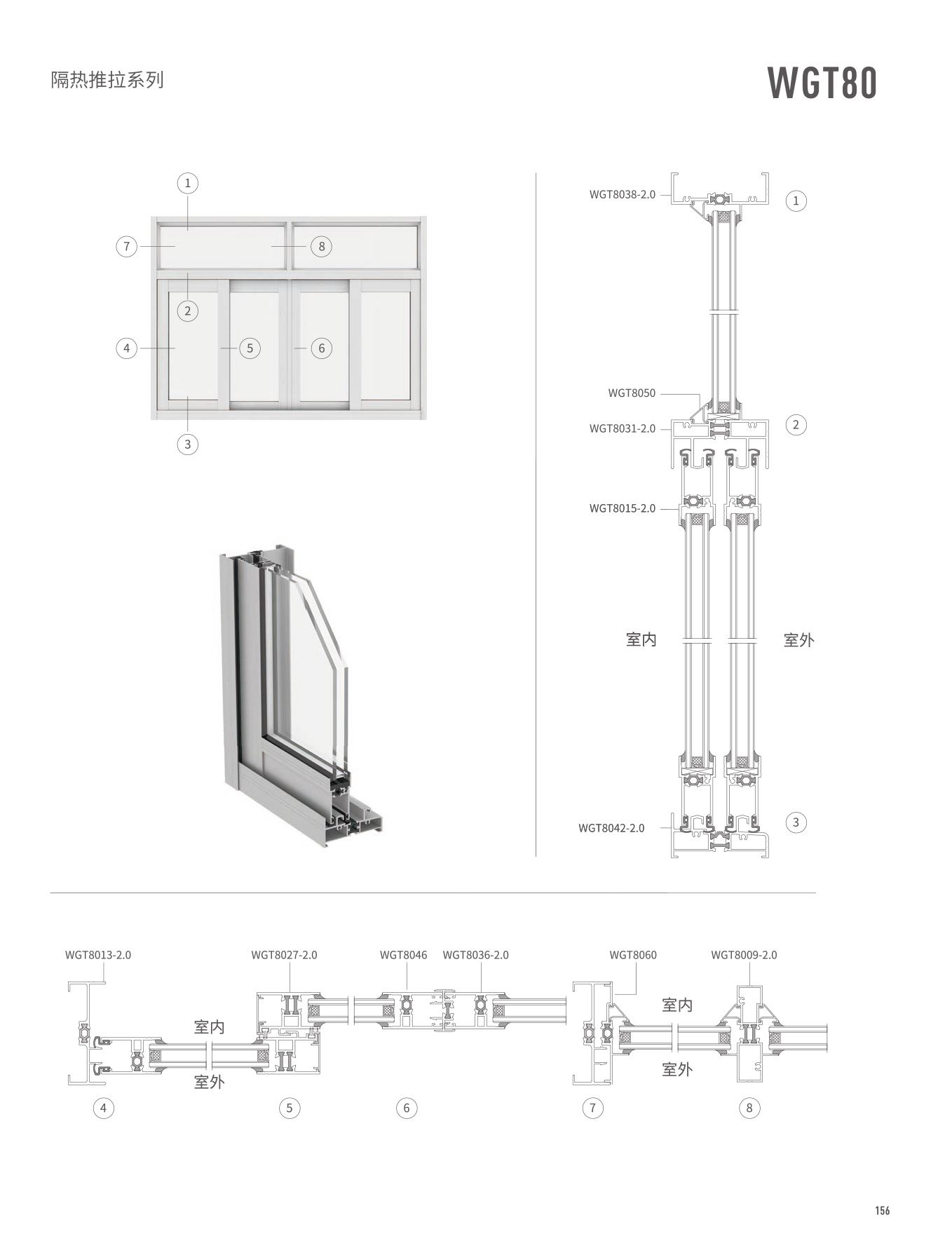 WGT80隔热推拉门、窗
