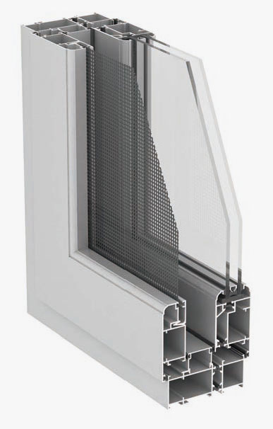 WGR100E insulated integrated casement window with screen