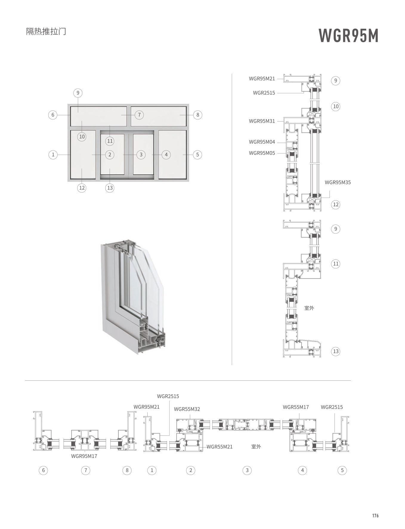 WGR95M隔热推拉门