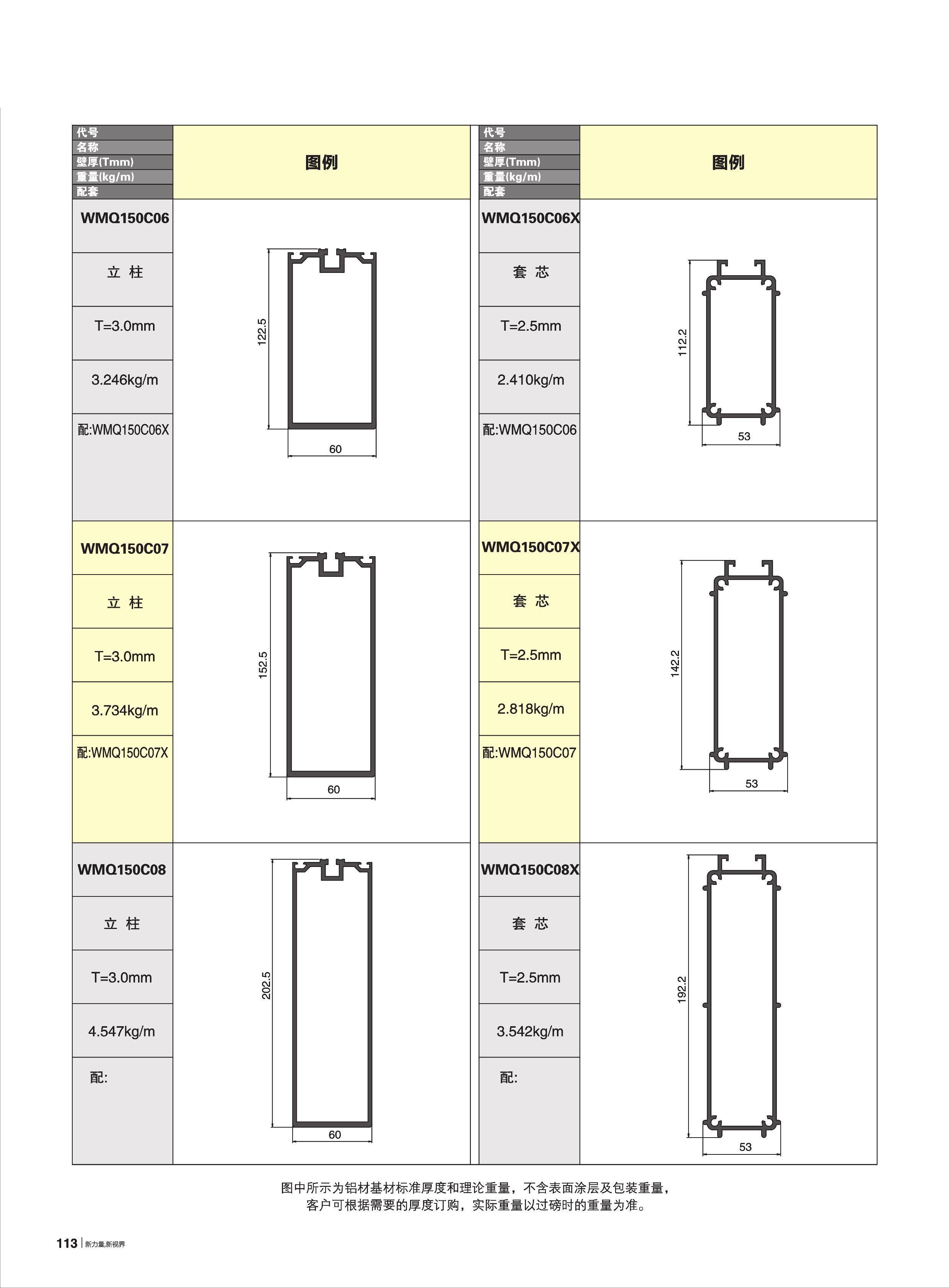 60-WMQ120、150、200系列隐框幕墙