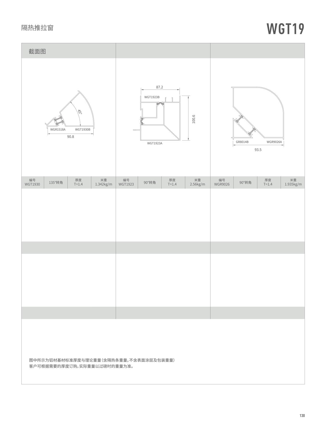 WGT19隔热推拉窗