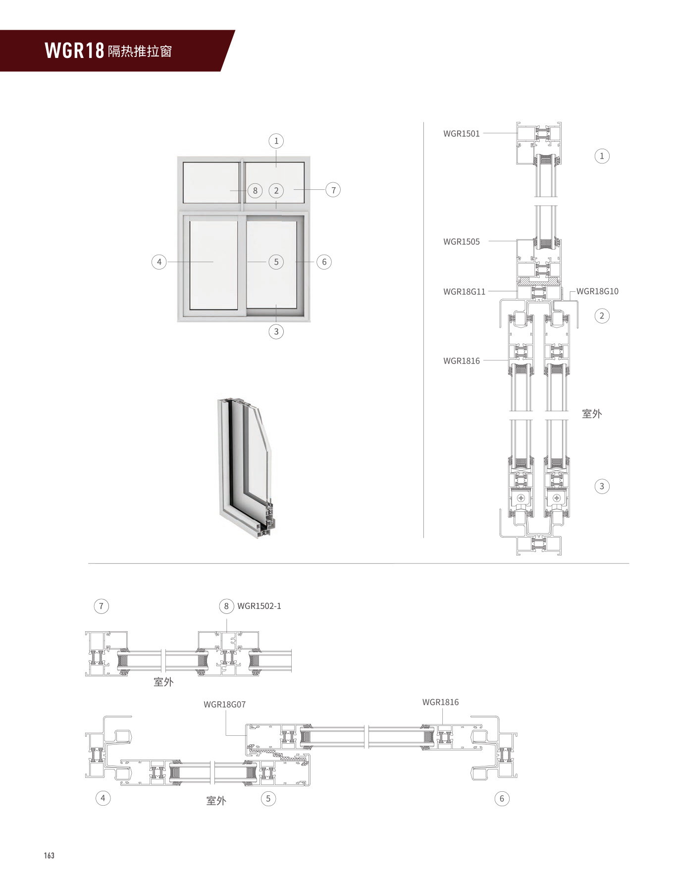 WGR18M隔热推拉门、窗