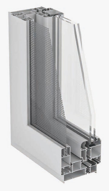 WGR110 insulated integrated casement window with screen