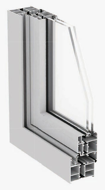 WPG68 insulated integrated casement window with screen