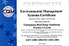 Certificado de certificación de sistema de gestión ambiental