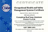 Certificat d’authentification du système de management de santé et de sécurité professionnelles